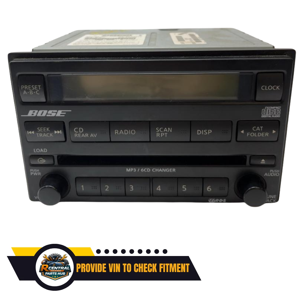 2005–2007 NISSAN PATHFINDER RADIO AM FM 6 DISC CD PLAYER OEM 28185-EA420 — view 1