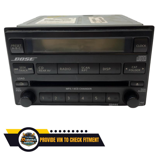 2005–2007 NISSAN PATHFINDER RADIO AM FM 6 DISC CD PLAYER OEM 28185-EA420 — view 1