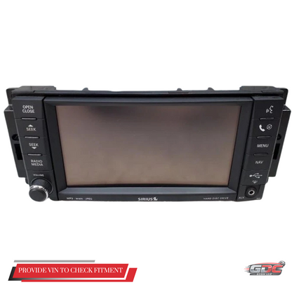 2008–2010 CHRYSLER JEEP DODGE AM-FM-DVD RADIO DISPLAY RECEIVER SATELLITE RER — view 1
