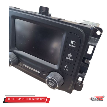 2015–2017 Jeep Renegade AM FM Radio Receiver With Display Screen OEM — view 2