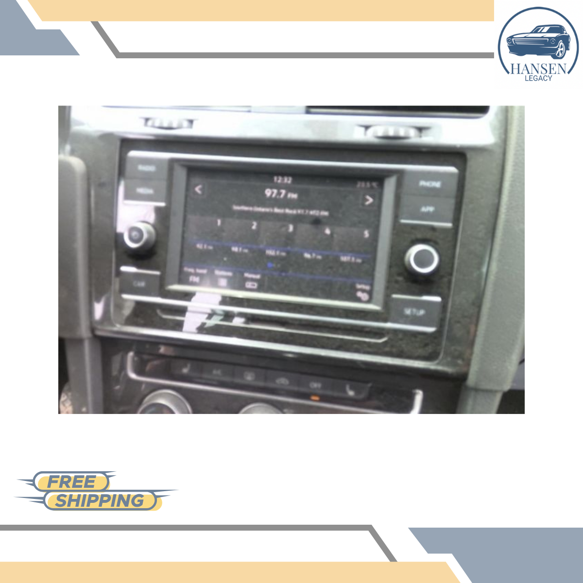 2018–2020 Volkswagen Tiguan Radio Display Receiver 18 19 20 OEM — view 1