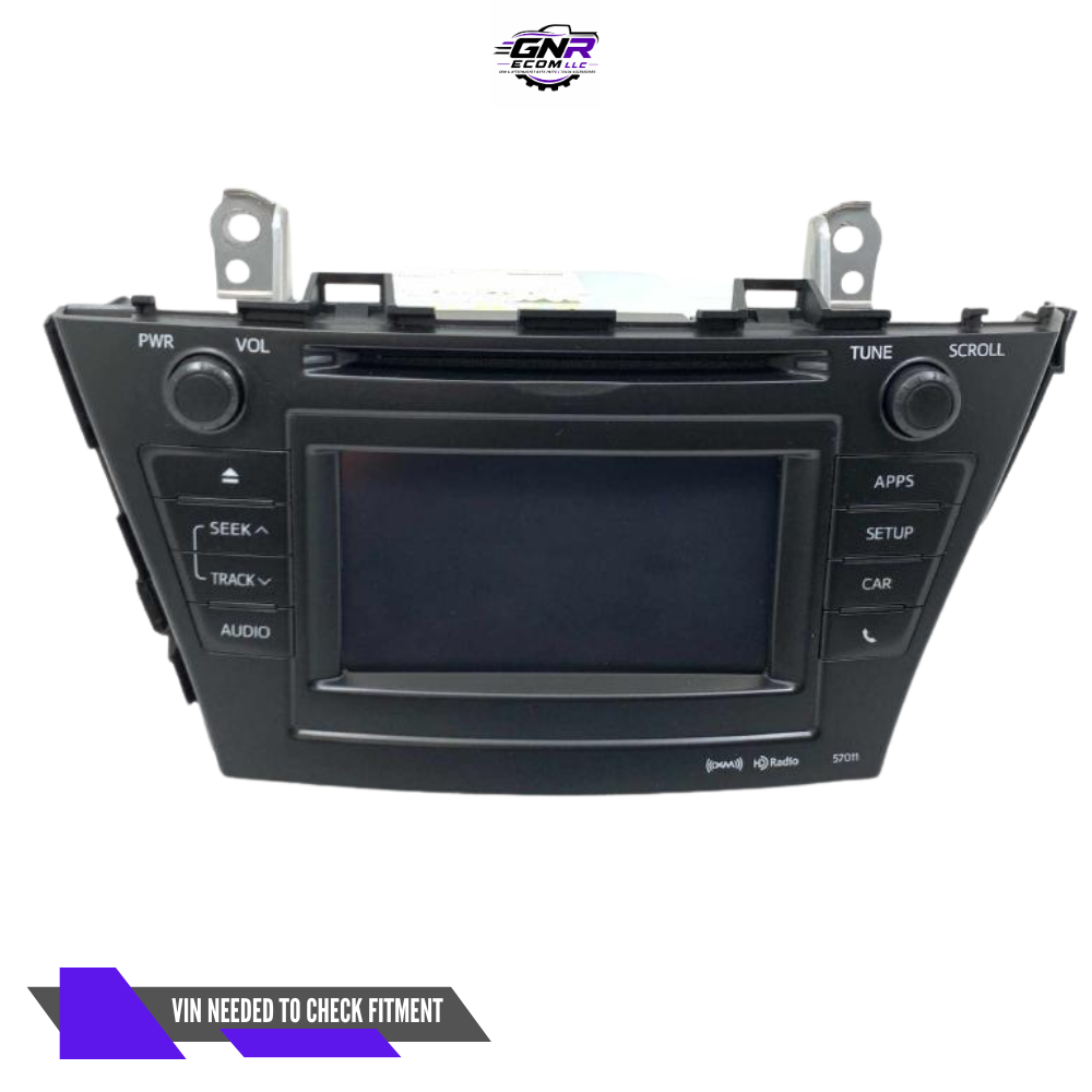 2012–2014 Toyota PRIUS Touch Screen Stereo AM FM XM HD Radio CD Player OEM — view 1