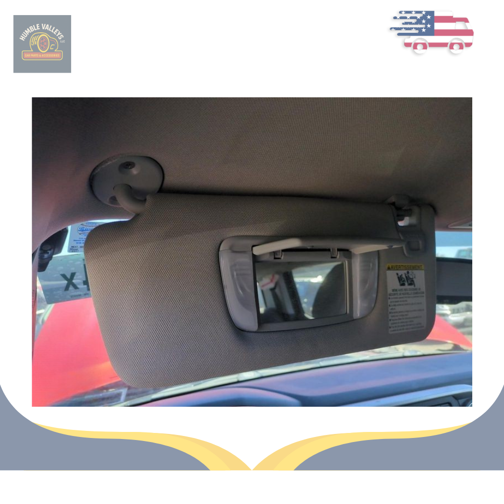 2016–2023 Toyota Tacoma Driver Left Sun Visor without sunroof LH Gray OEM — view 3