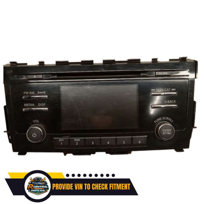2013–2015 NISSAN ALTIMA SEDAN AM FM CD RADIO RECEIVER without NAVIGATION 5" DISPLAY — view 1
