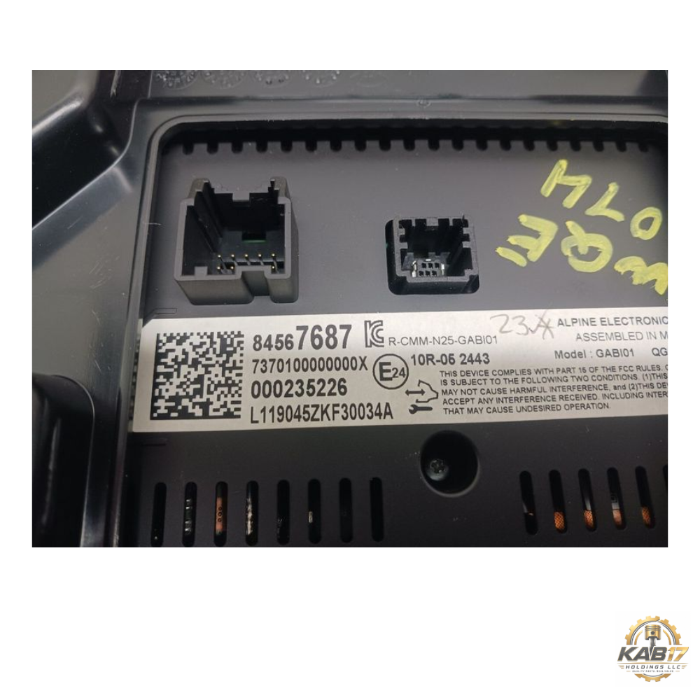2019–2023 Chevrolet Malibu Dash Mounted Information Display Screen ID 84537167 — view 3