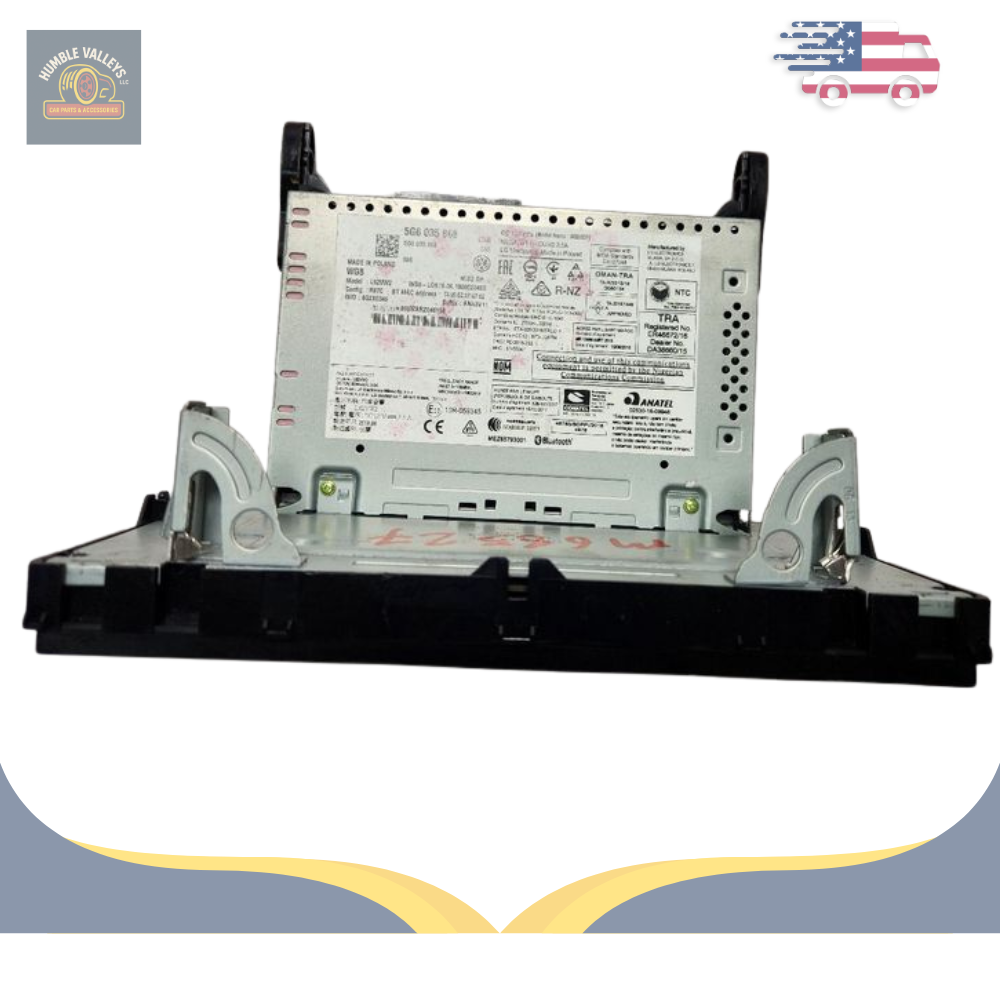 2018–2020 Volkswagen Tiguan Radio Media CD Player Display Receiver ID 5G6035868 — view 2