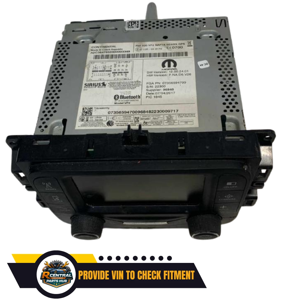 2015–2017 Jeep Renegade AM FM Radio Receiver With Display Screen OEM — view 2