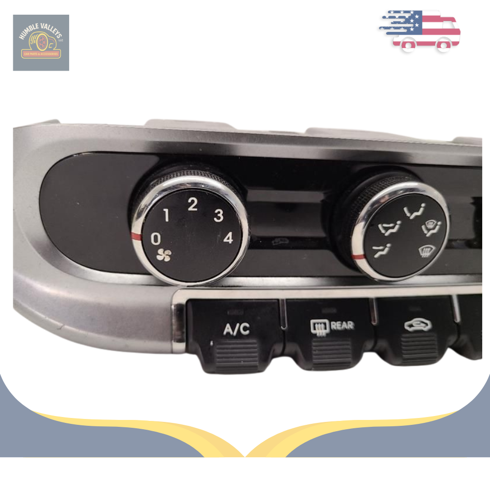2012–2015 Kia Rio A/C Heater manual Temperature Climate Control (3 knob) OEM — view 3