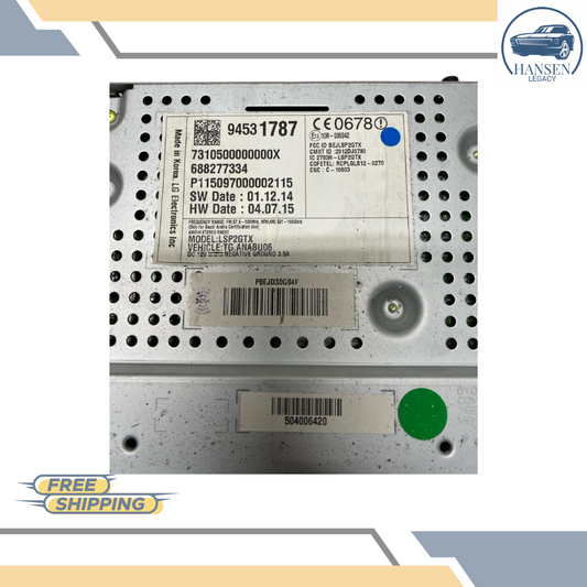 2015–2016 CHEVROLET TRAX Radio Receiver Control Panel Satellite UF7 — view 1