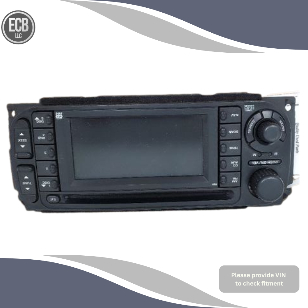2003–2007 Dodge Chrysler Jeep Radio Receiver with Navigation Option Rb1 OEM — view 1