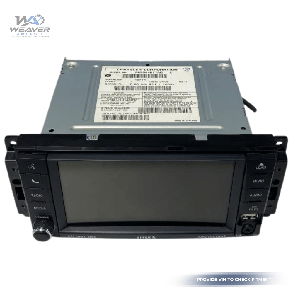 2011–2017 Jeep Patriot Compass AM FM CD DVD Satellite Radio Receiver ID RBZ OEM — view 1