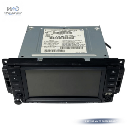 2011–2017 Jeep Patriot Compass AM FM CD DVD Satellite Radio Receiver ID RBZ OEM — view 1