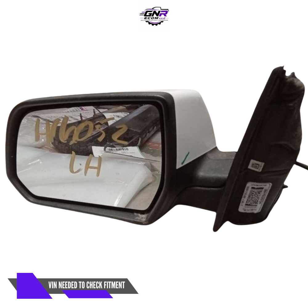 2017–2019 GMC Acadia Left Driver Side View Door Mirror Power Option DR5 White — view 2