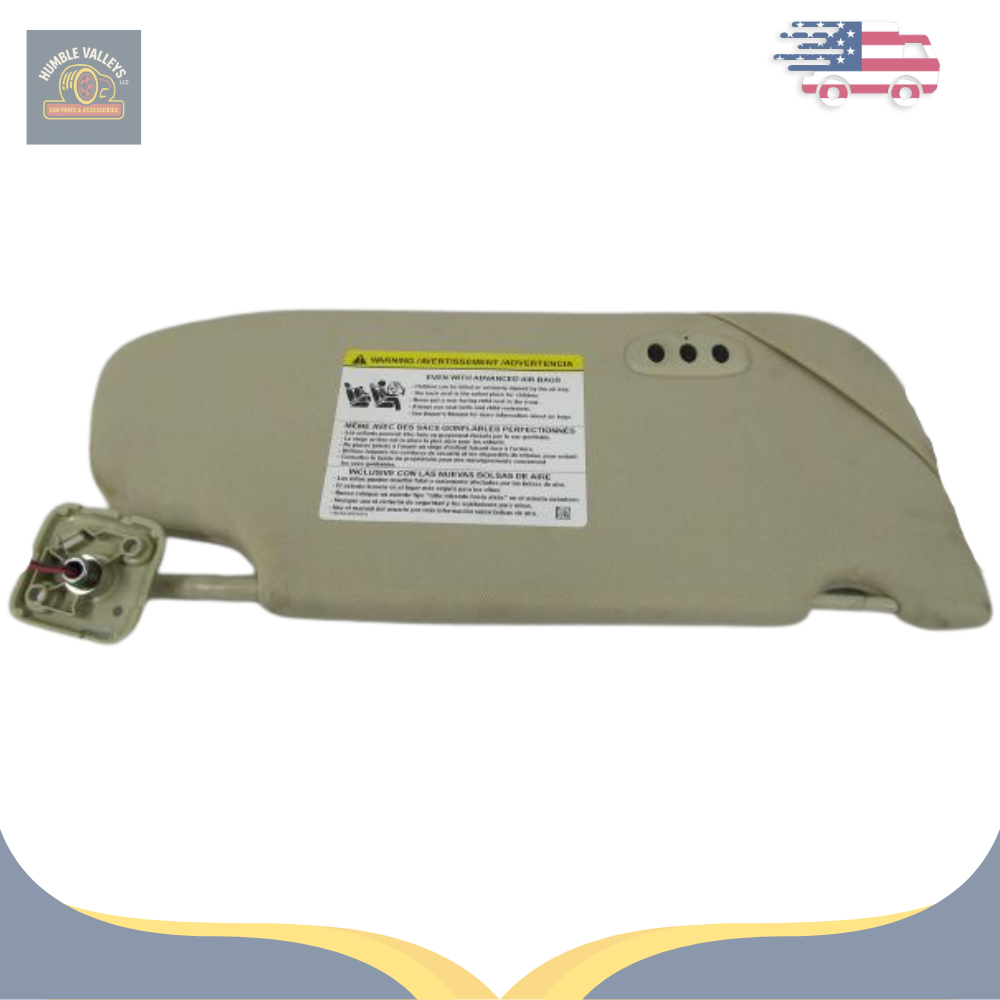 2013–2019 Ford Taurus LH Driver Sunvisor Sun Visor with Homelink OEM — view 1