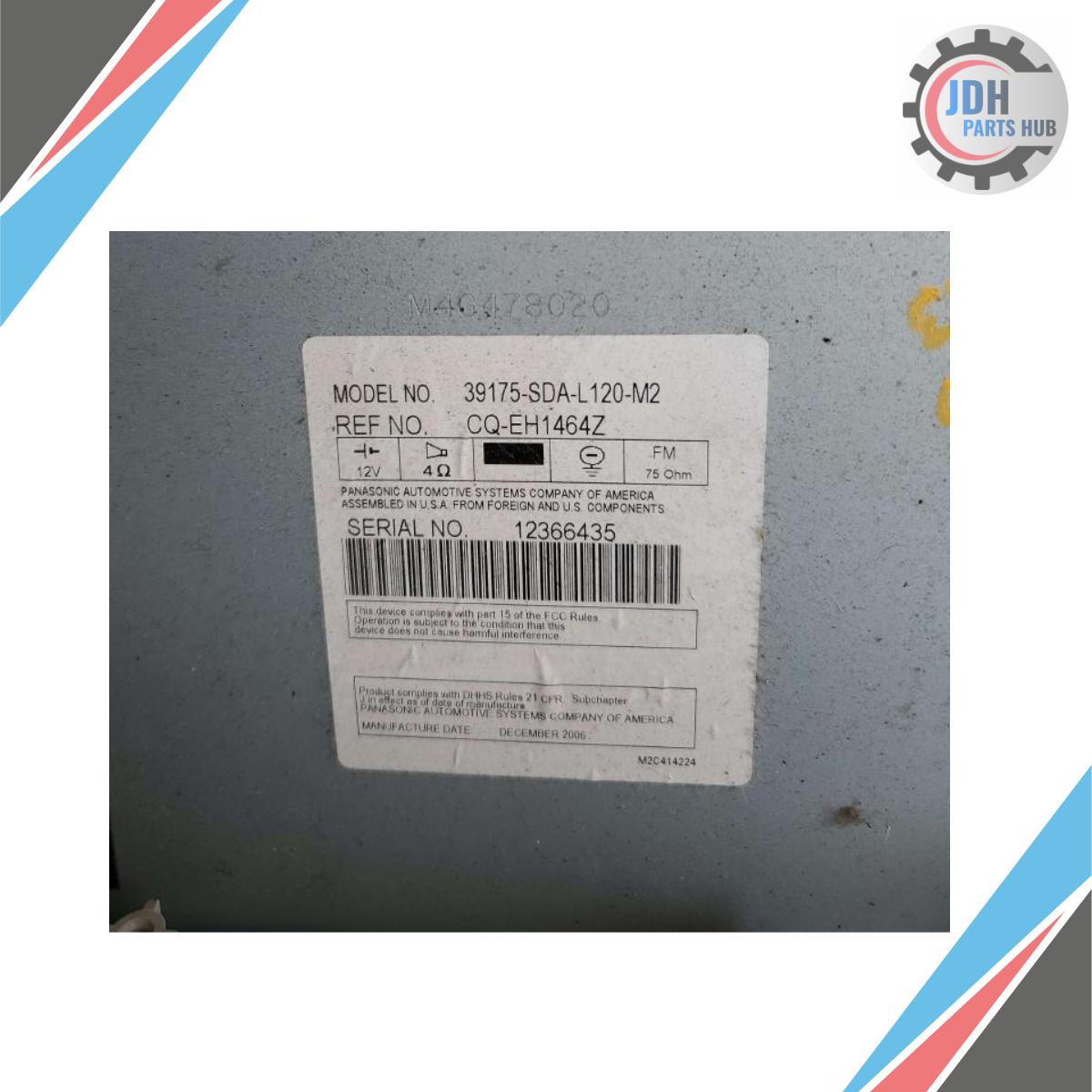 2004–2007 Honda Accord 6?Disc CD Radio Player Receiver OEM — view 3