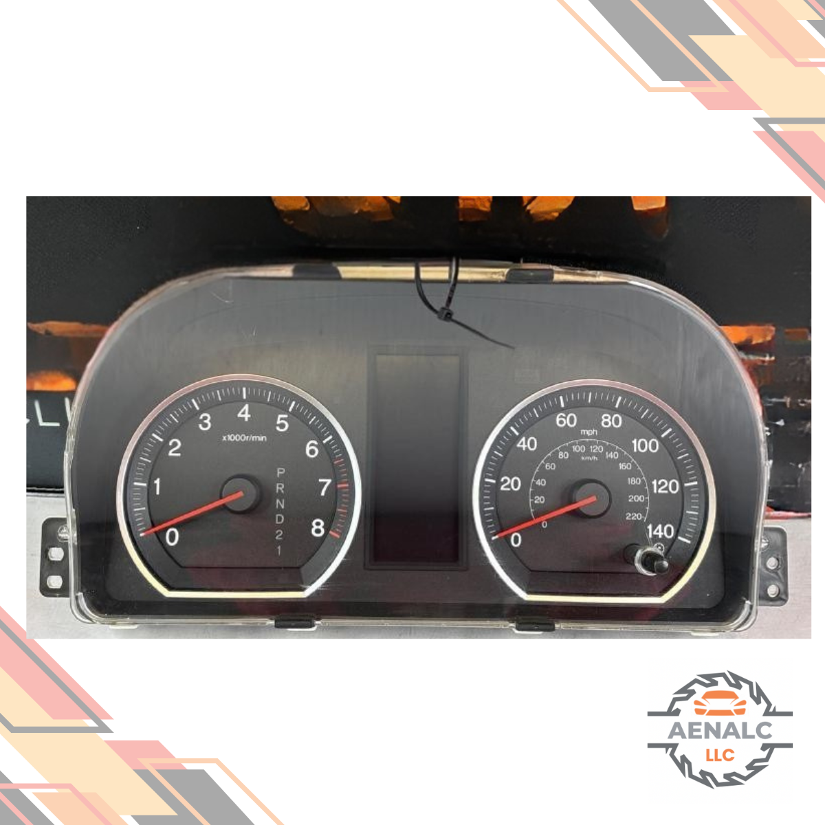 2007–2009 Honda CR-V AWD Speedometer Instrument Cluster US market (MPH) — view 1