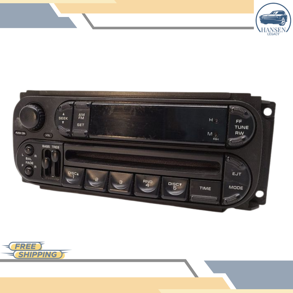 2002–2005 Dodge Ram 1500 Radio ID RBK 02 03 04 05 OEM — view 3