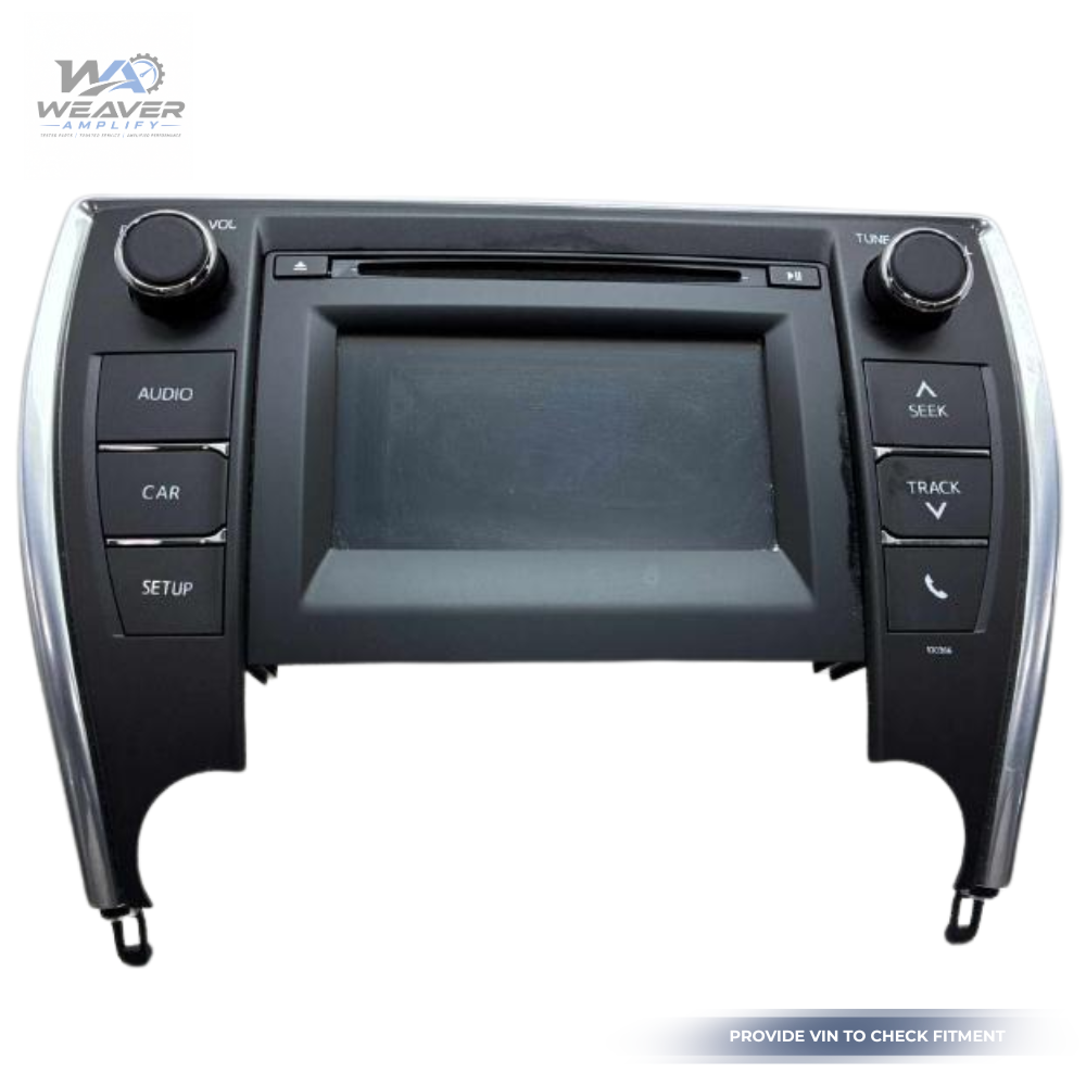 2015 Toyota Camry Radio Touch Screen Display Receiver 100366 OEM 86140 06070 — view 1