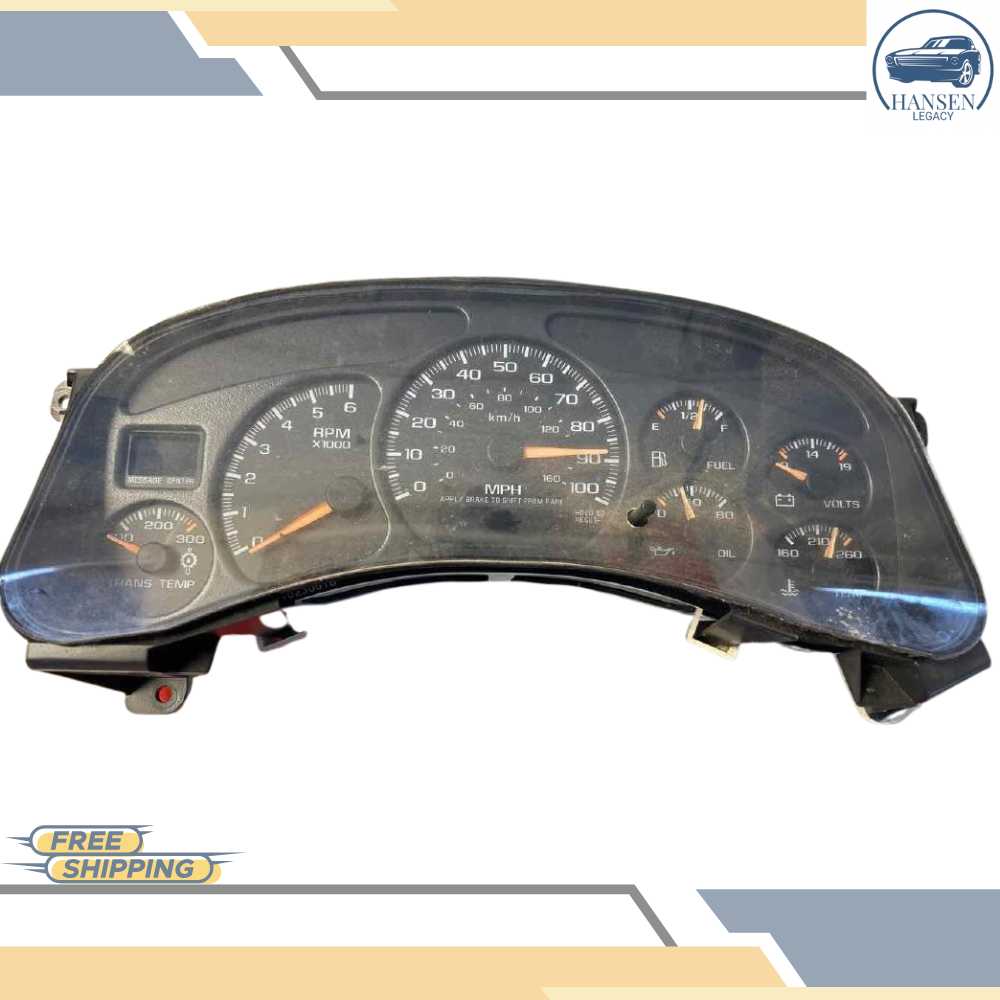 2001–2002 Chevrolet Silverado 2500 Speedometer Head Cluster OEM — view 1