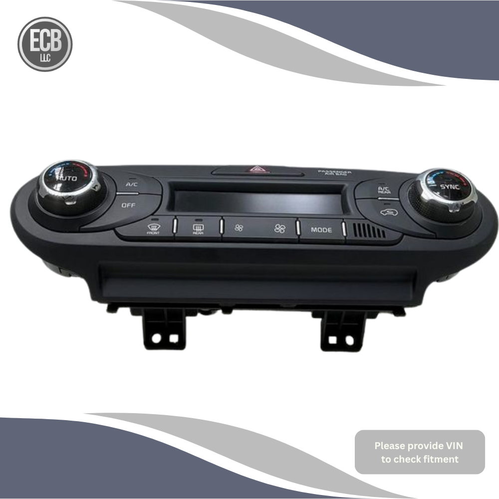 2016 Kia Sorento Dual Climate AC Heater Temperature Control With Rear AC OEM — view 2