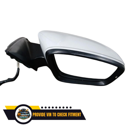 2011–2016 Volkswagen Jetta Right Passenger Side View Door Mirror White OEM — view 1