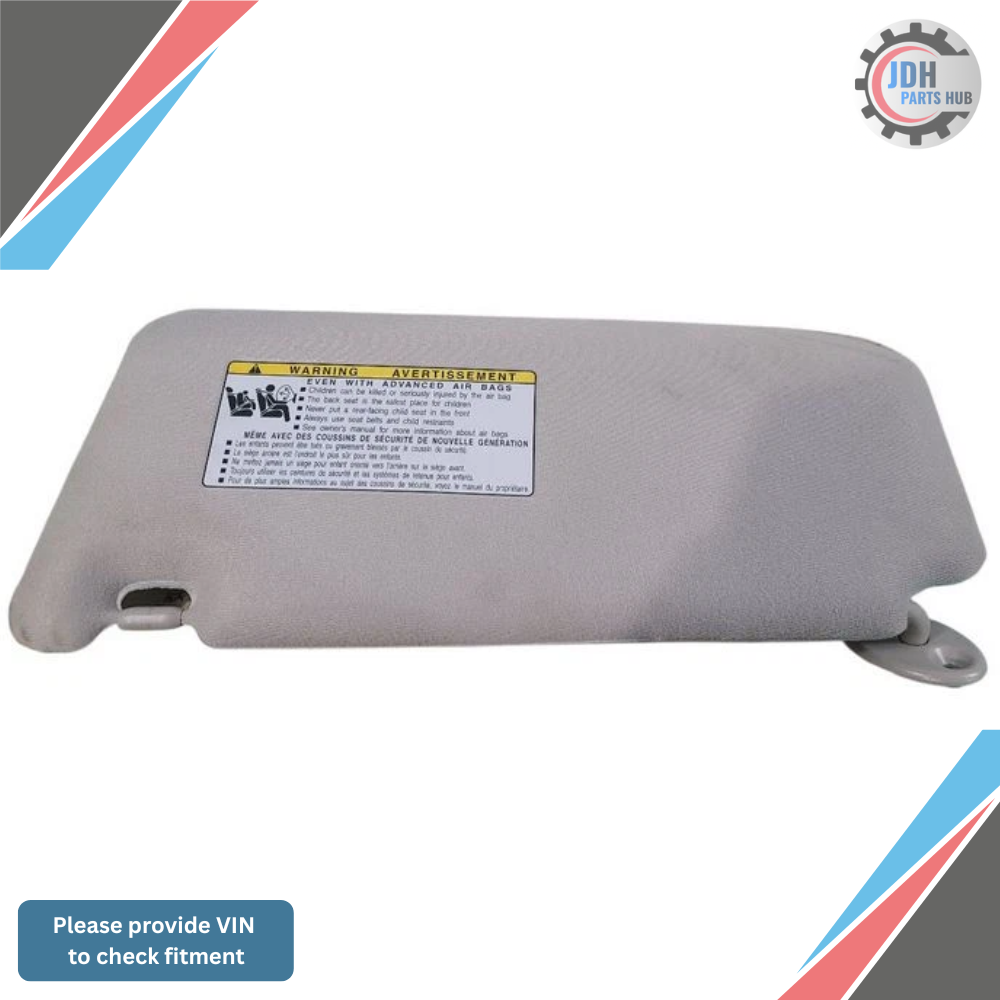 2010–2016 Toyota Venza Passenger RH Sun Visor OEM — view 1