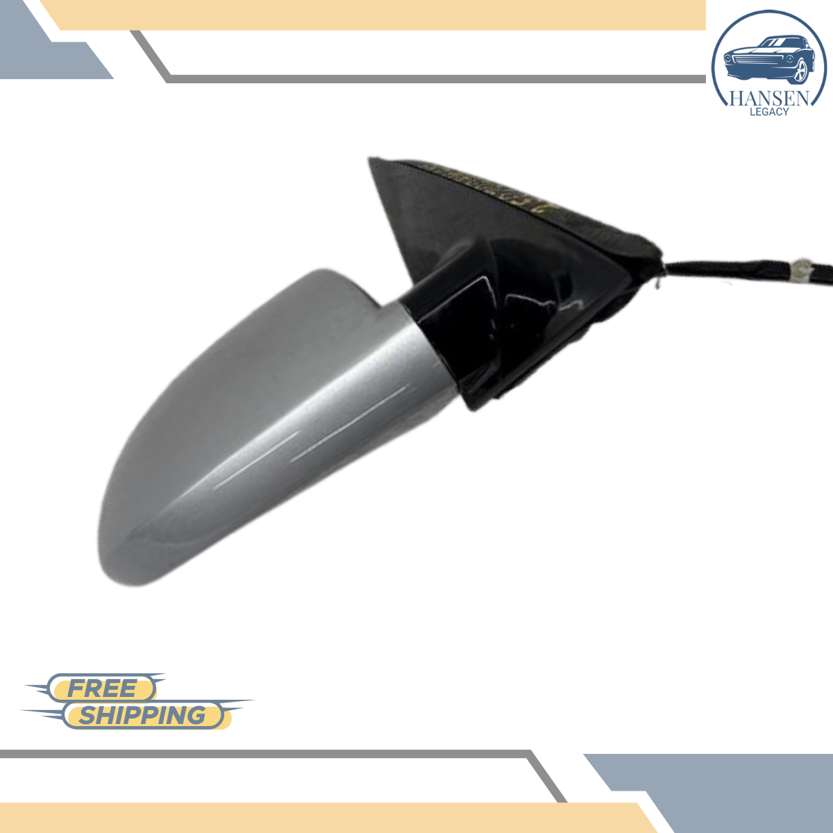 2006–2016 Chevrolet Impala Right Passenger Side View Door Mirror Option DG7 Silver — view 4