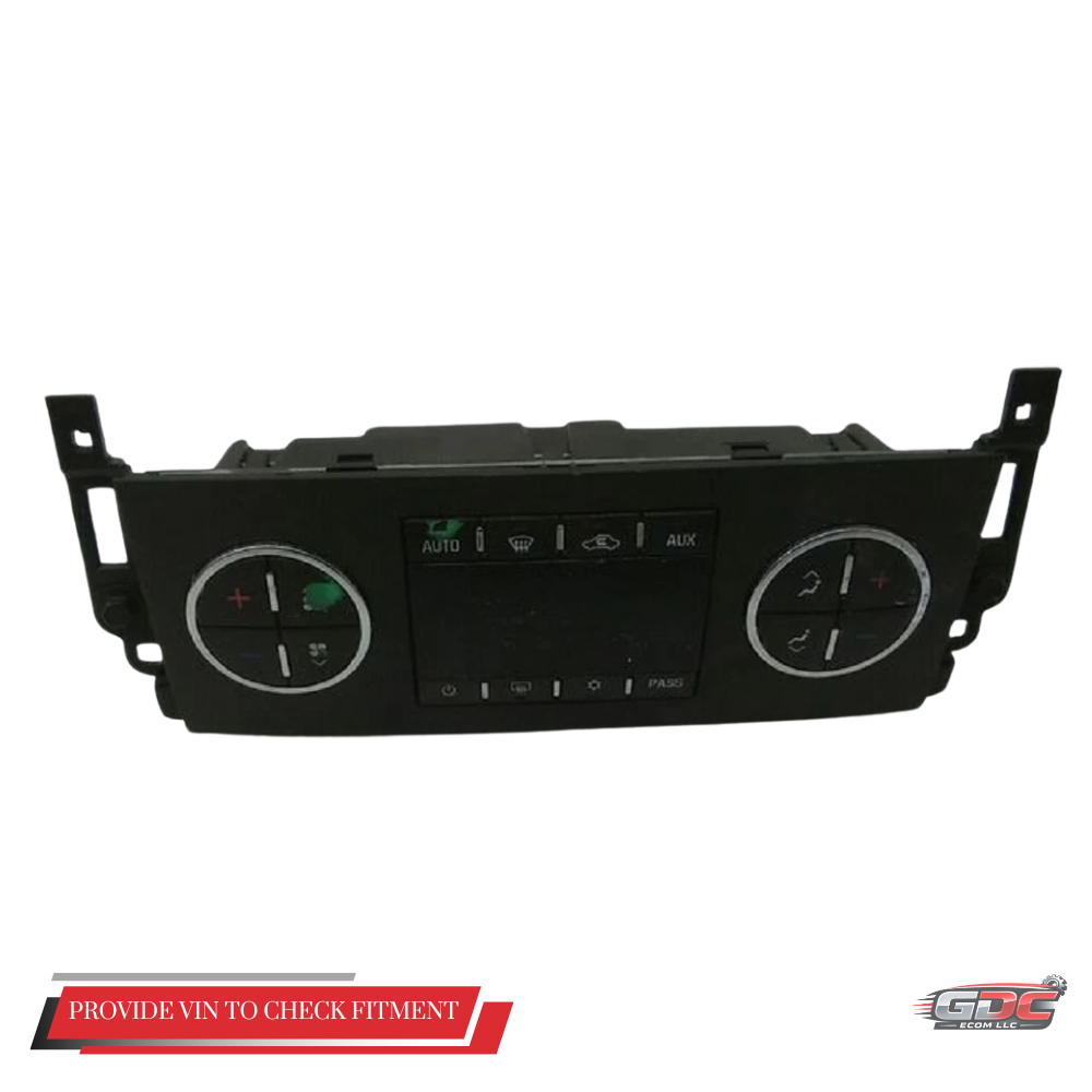 2007–2011 Chevrolet Tahoe AC Heater Temperature Climate Control OEM — view 1