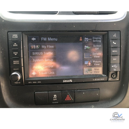 2013–2014 DODGE CHALLENGER AM-FM-CD-DVD-H<wbr/>DD Navigation UConnect Radio RHR OEM — view 2
