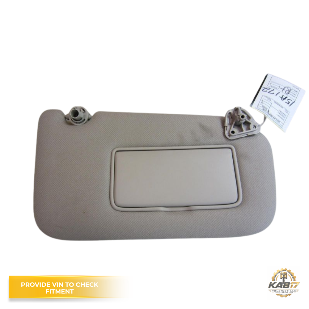 2013–2019 NISSAN SENTRA RH Passenger Sunvisor Gray Sun Visor with Mirror OEM — view 1