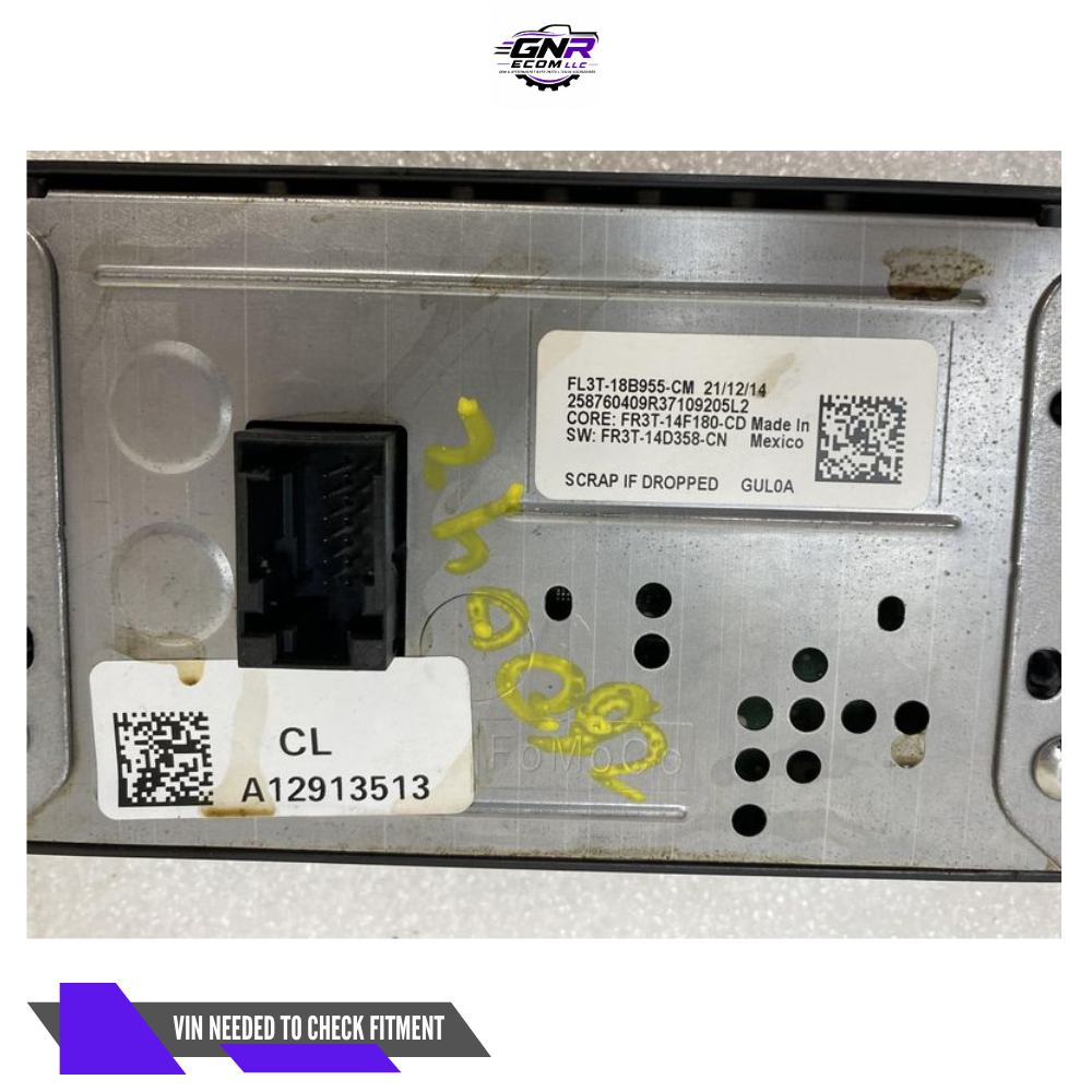 2015 Ford F-150 Pickup Radio Display Screen Front Dash 4.2" FL3T-18B955-CM OEM — view 3