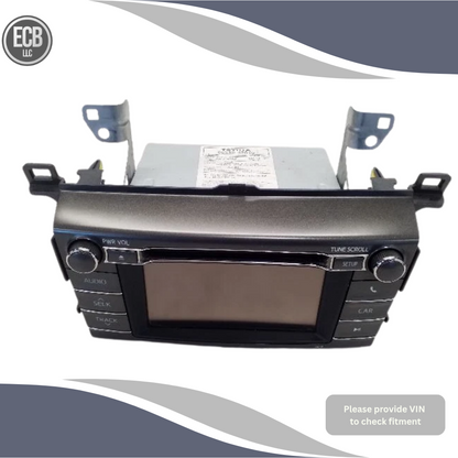 2013 Toyota Rav4 Radio Receiver with Display Screen 100067 OEM — view 1