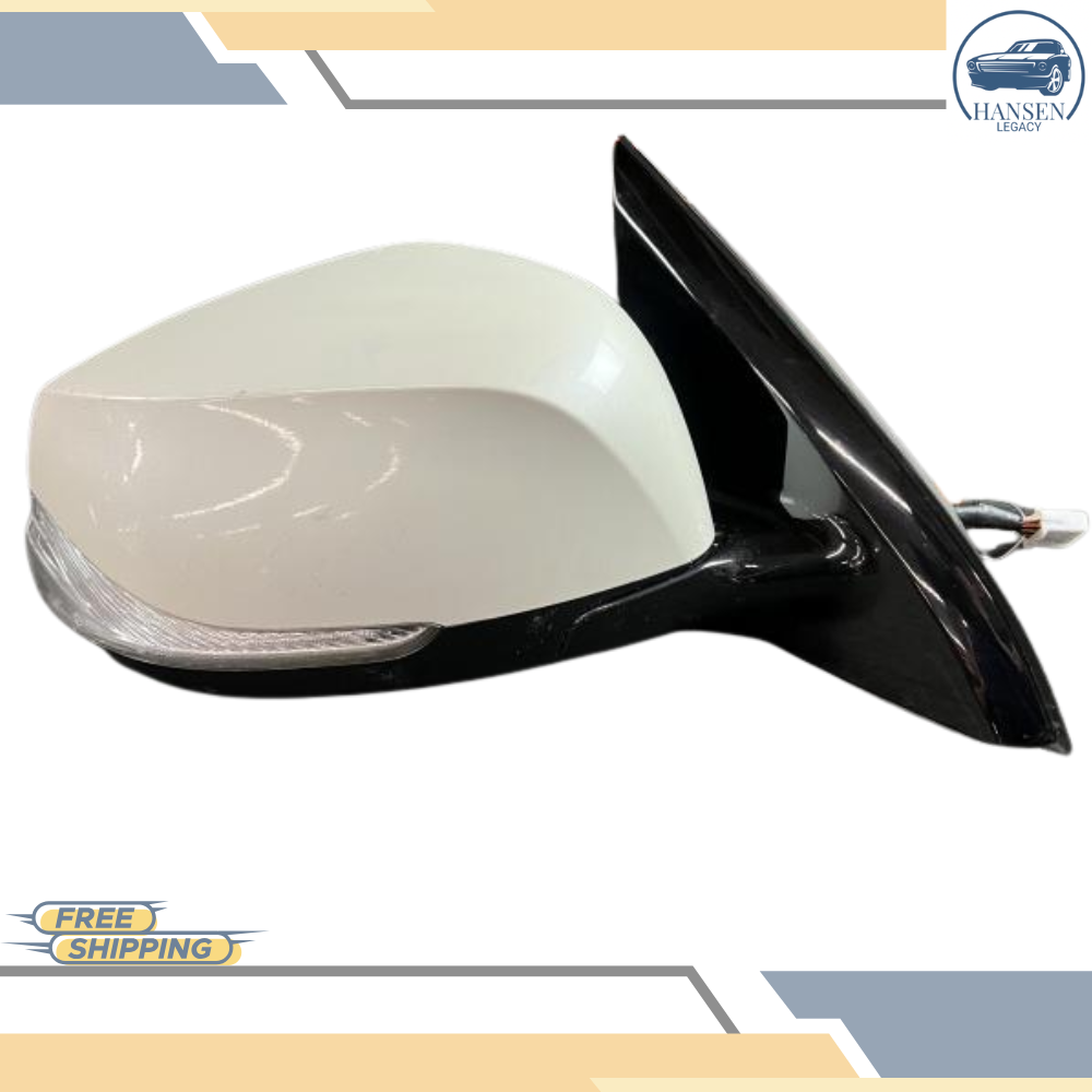 2017–2020 Infiniti QX60 Right Passenger Side Door Mirror Assembly White OEM — view 1