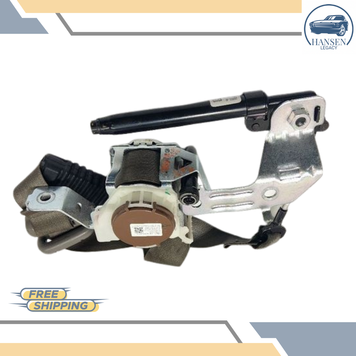 2016–2017 Ford F150 Left Driver Seat Belt Retractor Crew Cab Gray 16 17 — view 2