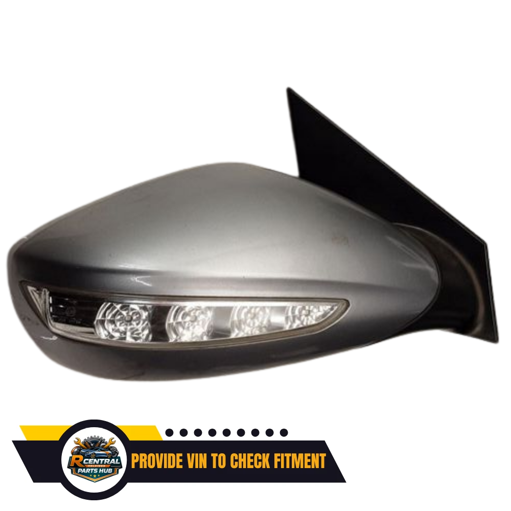 2011–2015 Hyundai Sonata Right Passenger Side View Door Mirror Silver OEM — view 2