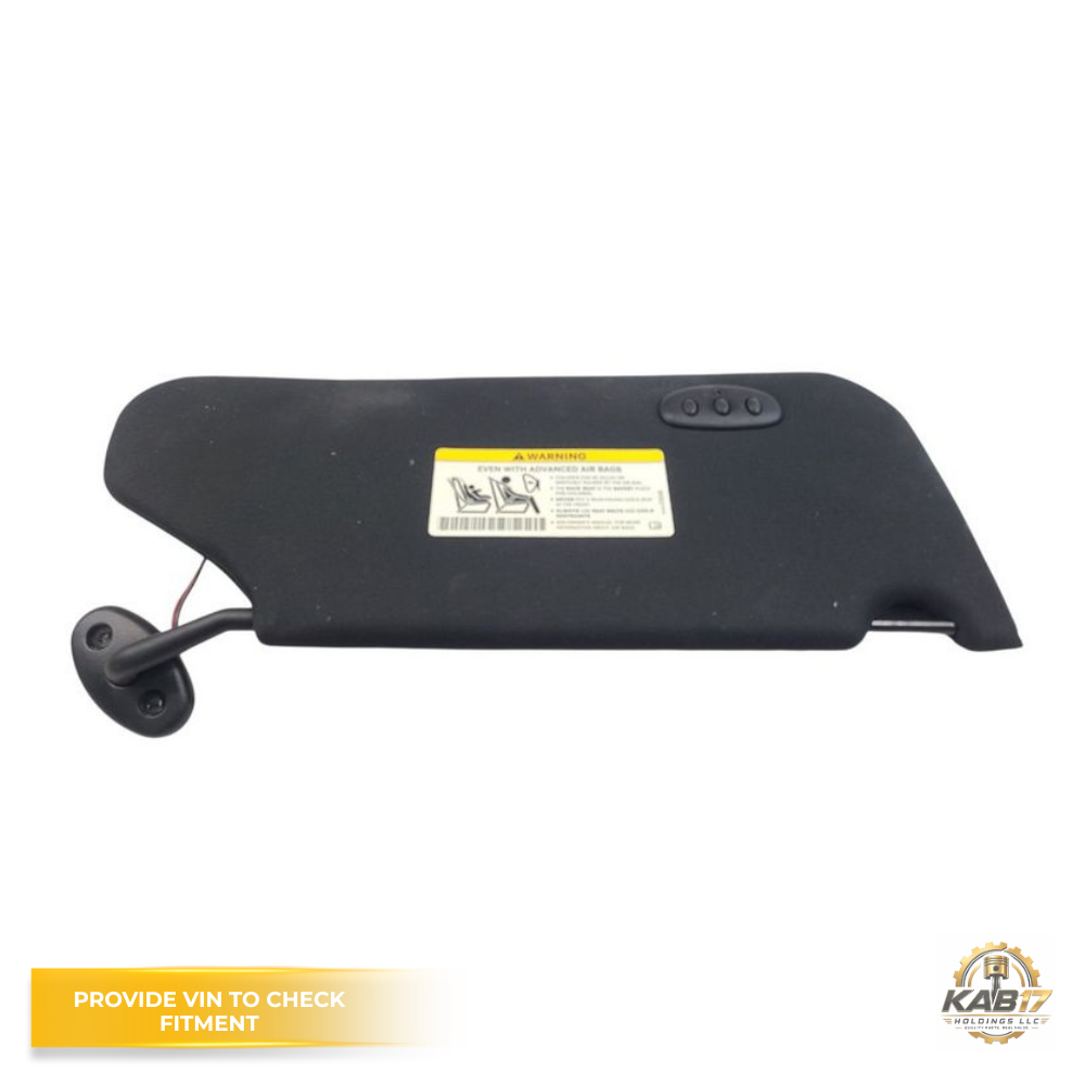 2011–2014 Chrysler 200 LH Left Driver Side Sun Visor Black OEM — view 2