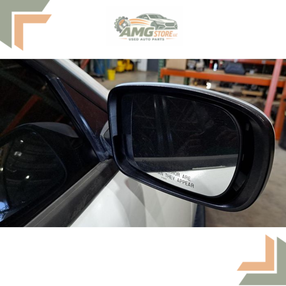 2015–2020 Dodge Charger Right Passenger Side View Door Mirror Power White OEM RH — view 3