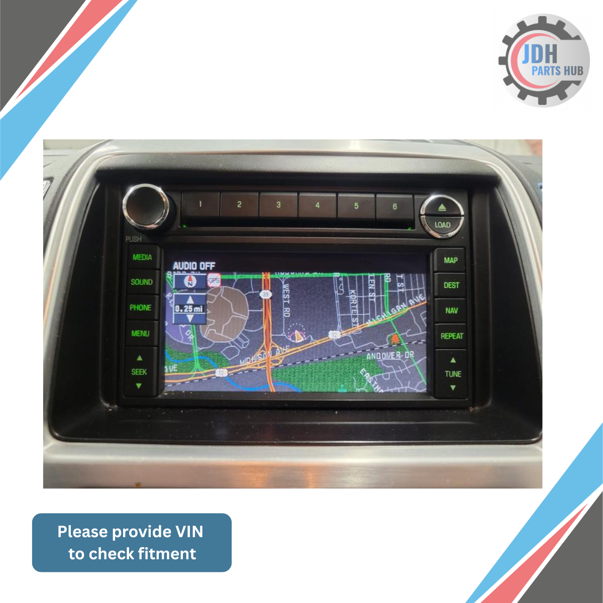 2008 Ford Edge AM FM CD Navigation Audio Radio Player Display Screen OEM — view 5