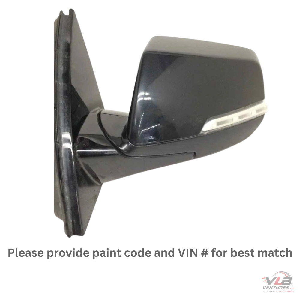 2018–2022 Chevrolet Traverse Left Driver Side View Door Mirror Black OEM — view 1