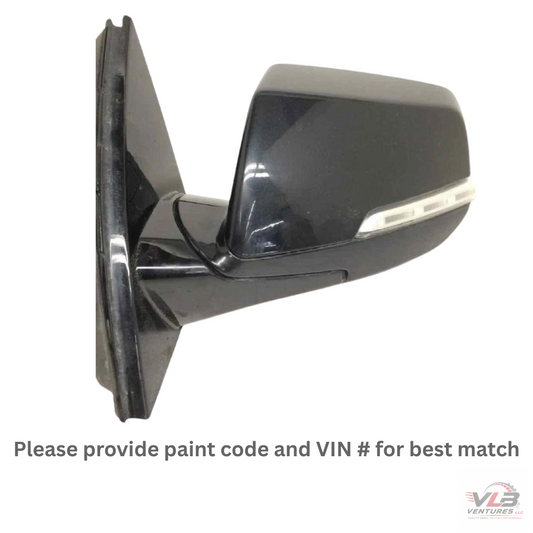 2018–2022 Chevrolet Traverse Left Driver Side View Door Mirror Black OEM — view 1