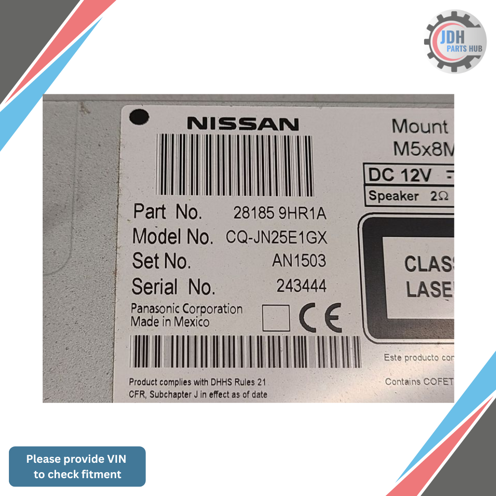 2016–2017 Nissan Altima Radio Display Receiver AM FM CD Base OEM — view 3