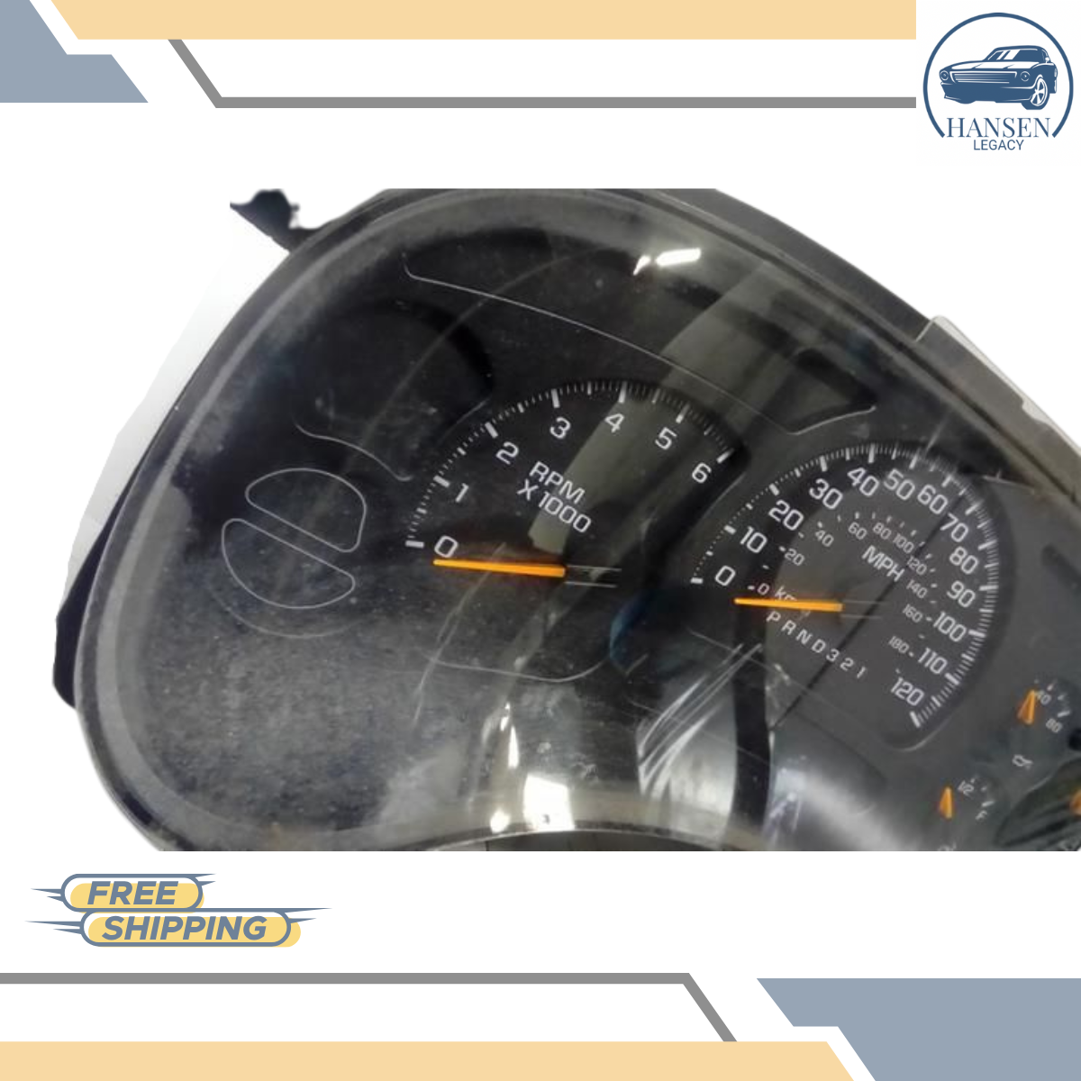 2006–2007 Chevrolet Silverado 1500 Tahoe 6.0L Speedometer Cluster 06 07 — view 2