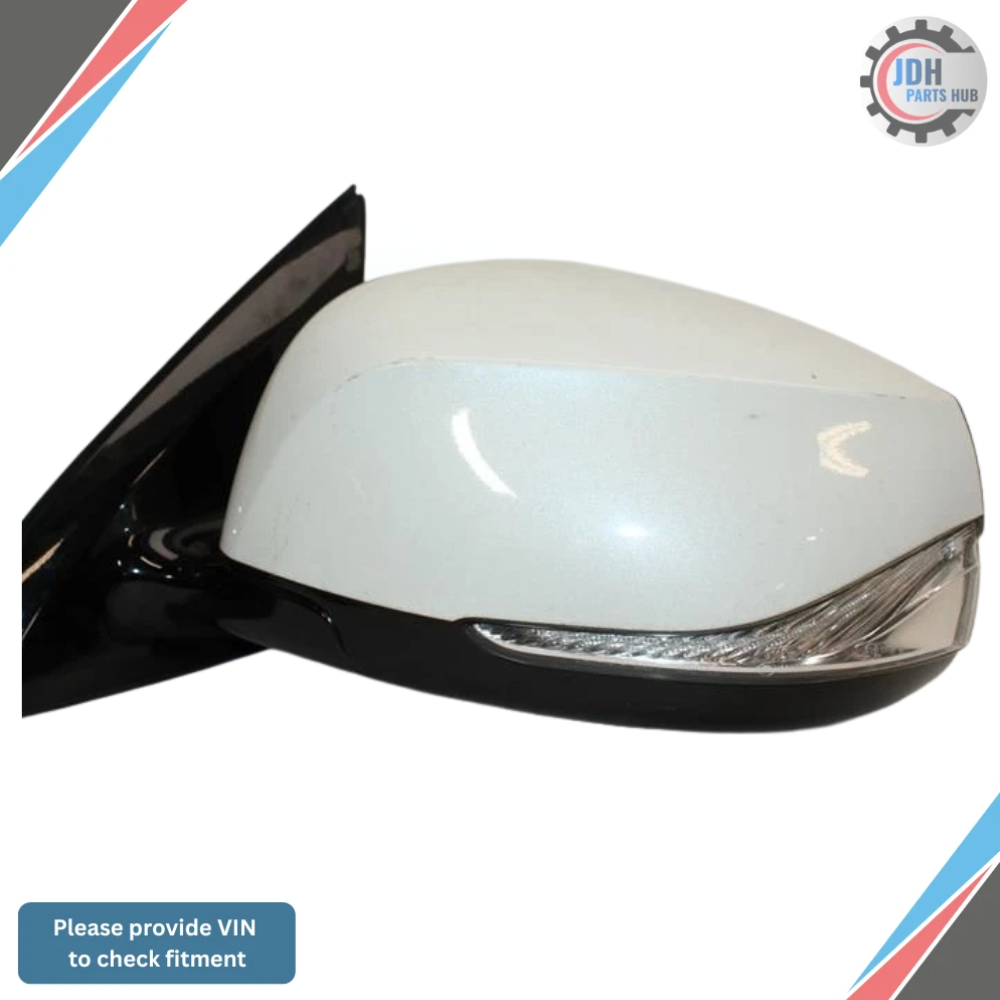 2017–2020 Infiniti QX60 Left Driver Side Door Mirror Assembly White Power Heated — view 3