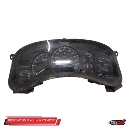 2001–2002 Chevrolet Silverado 2500 Speedometer Head Cluster OEM — view 1