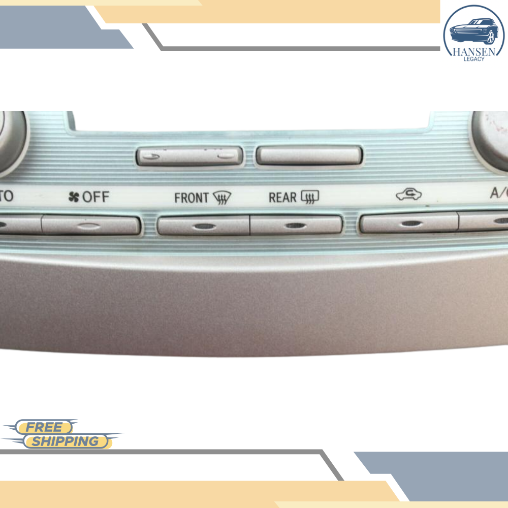 2007–2009 Toyota Camry Climate AC Heater Temperature Control Panel OEM — view 2