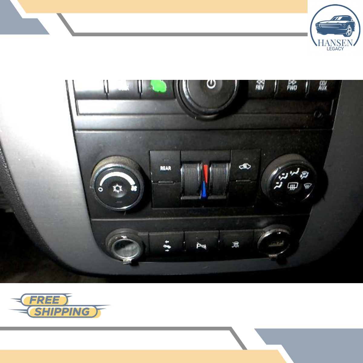 2010–2011 Chevrolet Tahoe AC Heater Temperature Control CJ3 10 11 — view 2