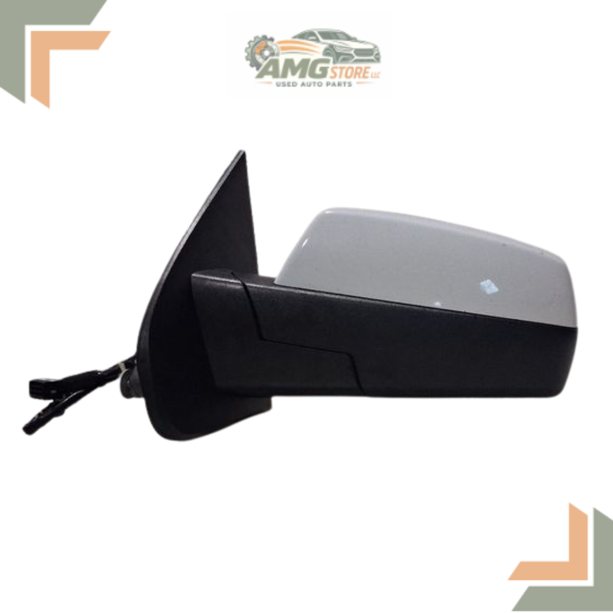 2014–2019 Chevrolet Silverado 1500 Left Driver Side View Door Mirror White LH — view 1