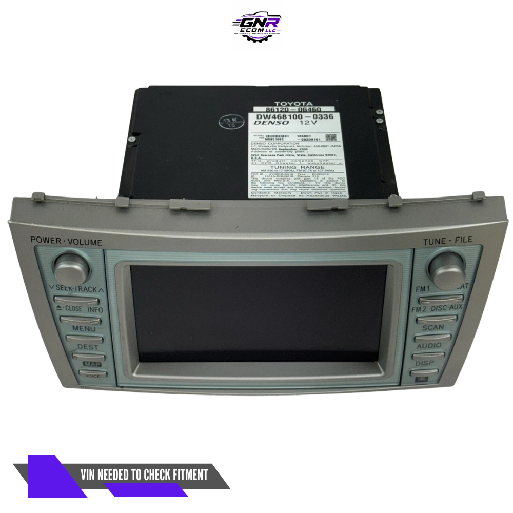 2007–2009 TOYOTA CAMRY HYBRID AM FM NAVIGATION SAT MP3/CD/DVD PLAYER RADIO E7011 — view 5