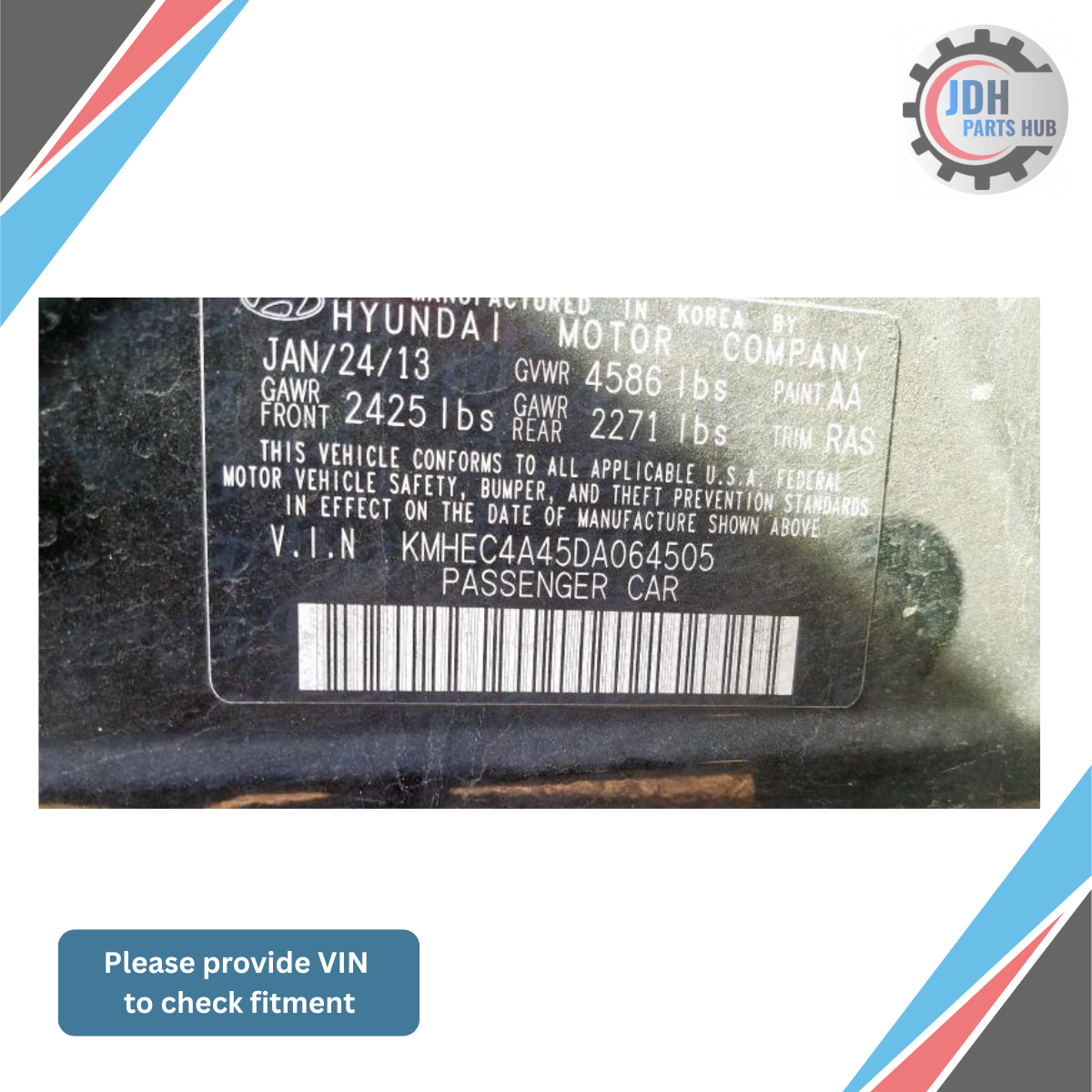 2013–2014 Hyundai Sonata Hybrid ABS Anti Lock Brake Actuator Pump OEM — view 4