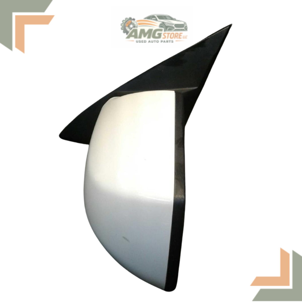 2007–2012 Nissan Altima Sedan Left Driver Side View Door Mirror White — view 4